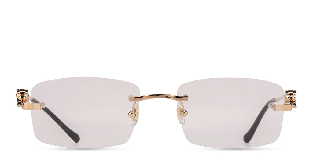 Cartier
Panthère de Cartier Rimless Rectangle Eyeglasses