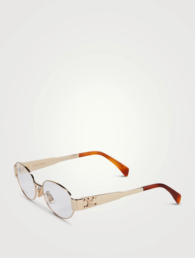 Lunettes de soleil Triomphe à monture métallique ovale