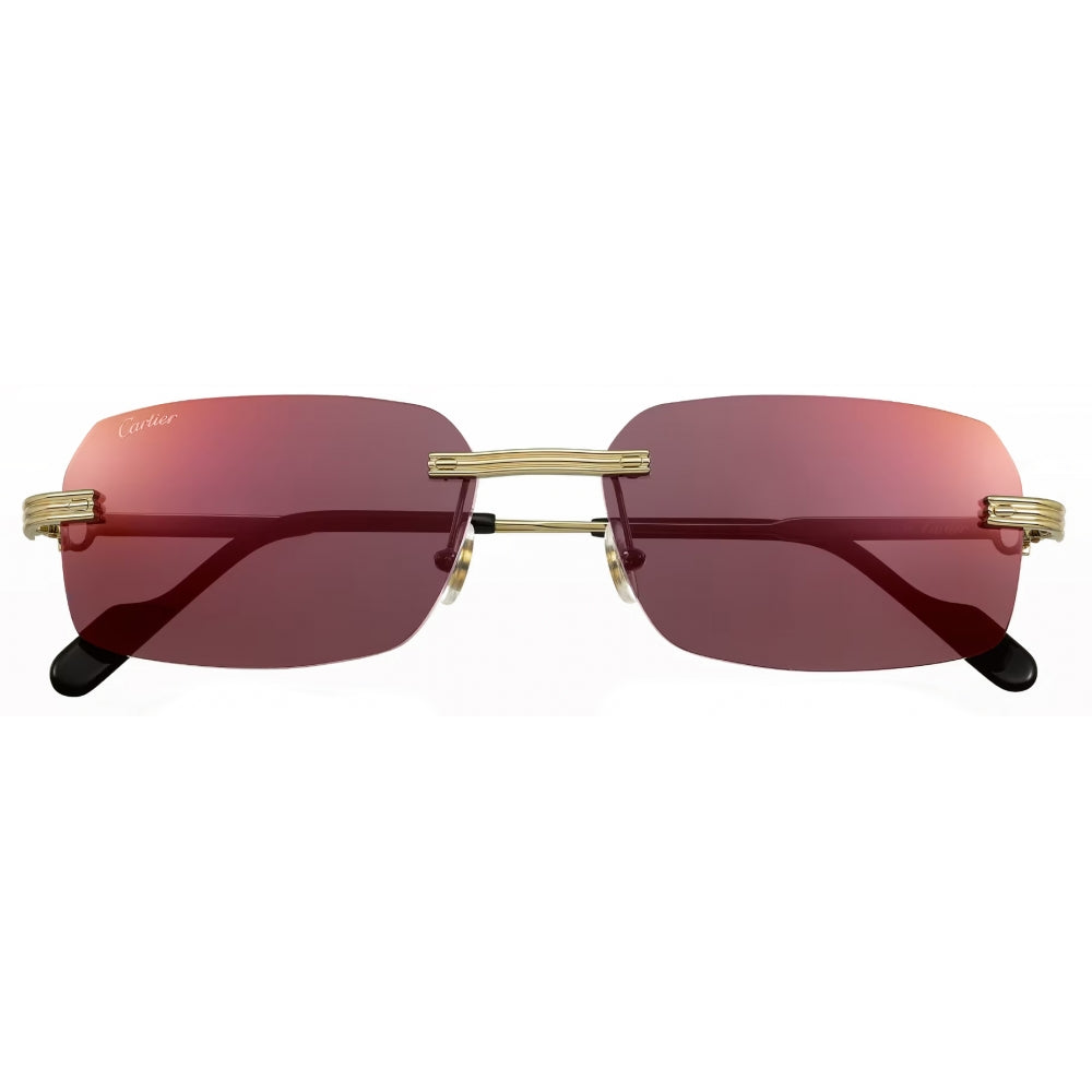 Rectangular - Gold Burgundy