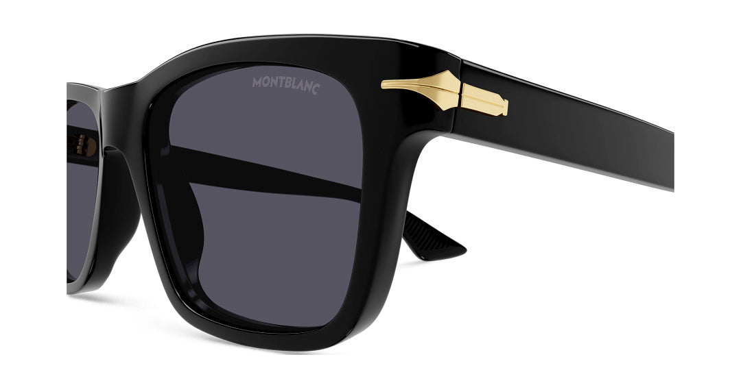 Rectangular Sunglasses with Black Acetate Frame