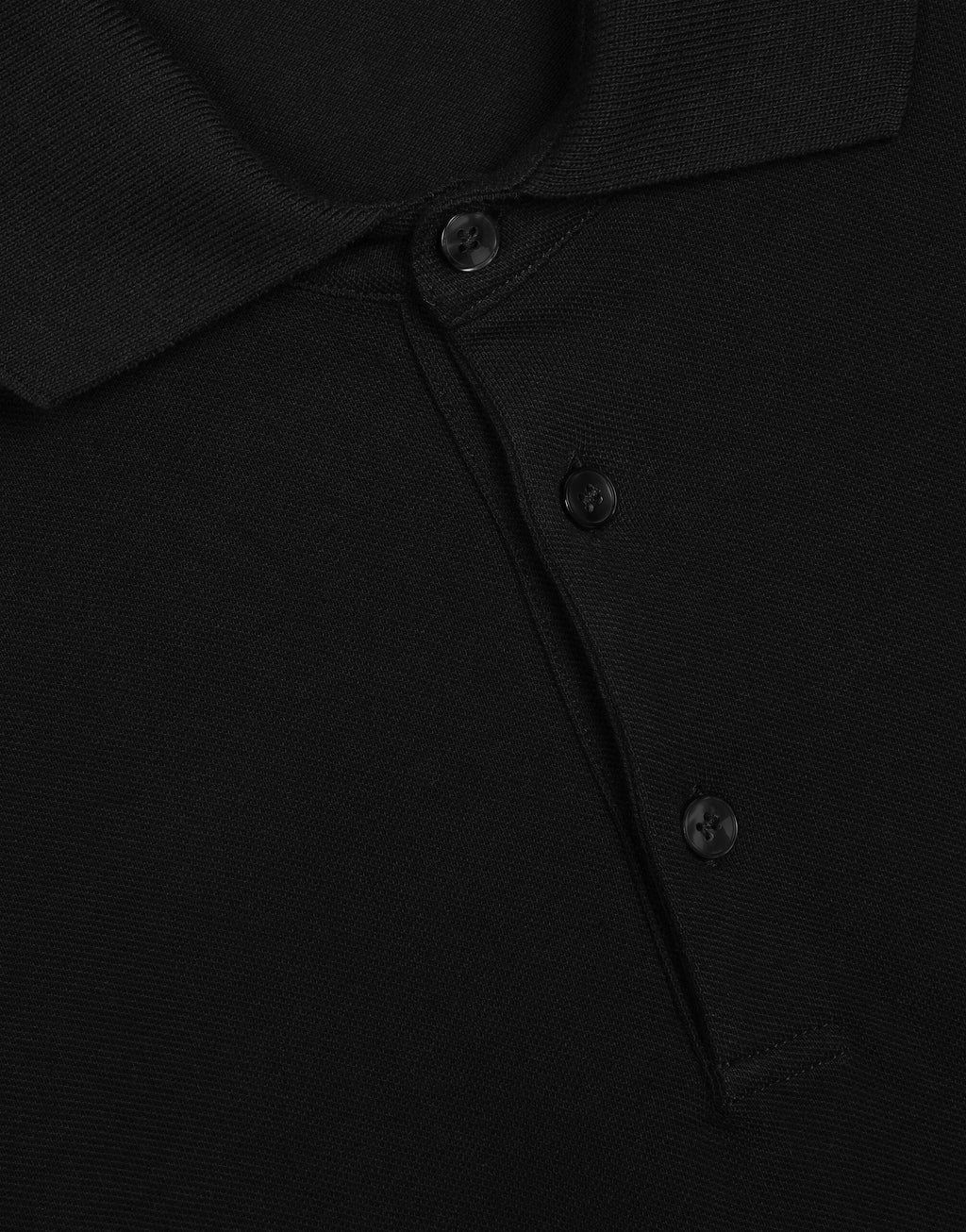 Cotton piqué polo-shirt with branded tag