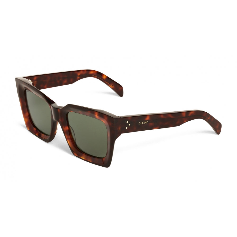 Céline - Square Sunglasses in Acetate - Red Havana