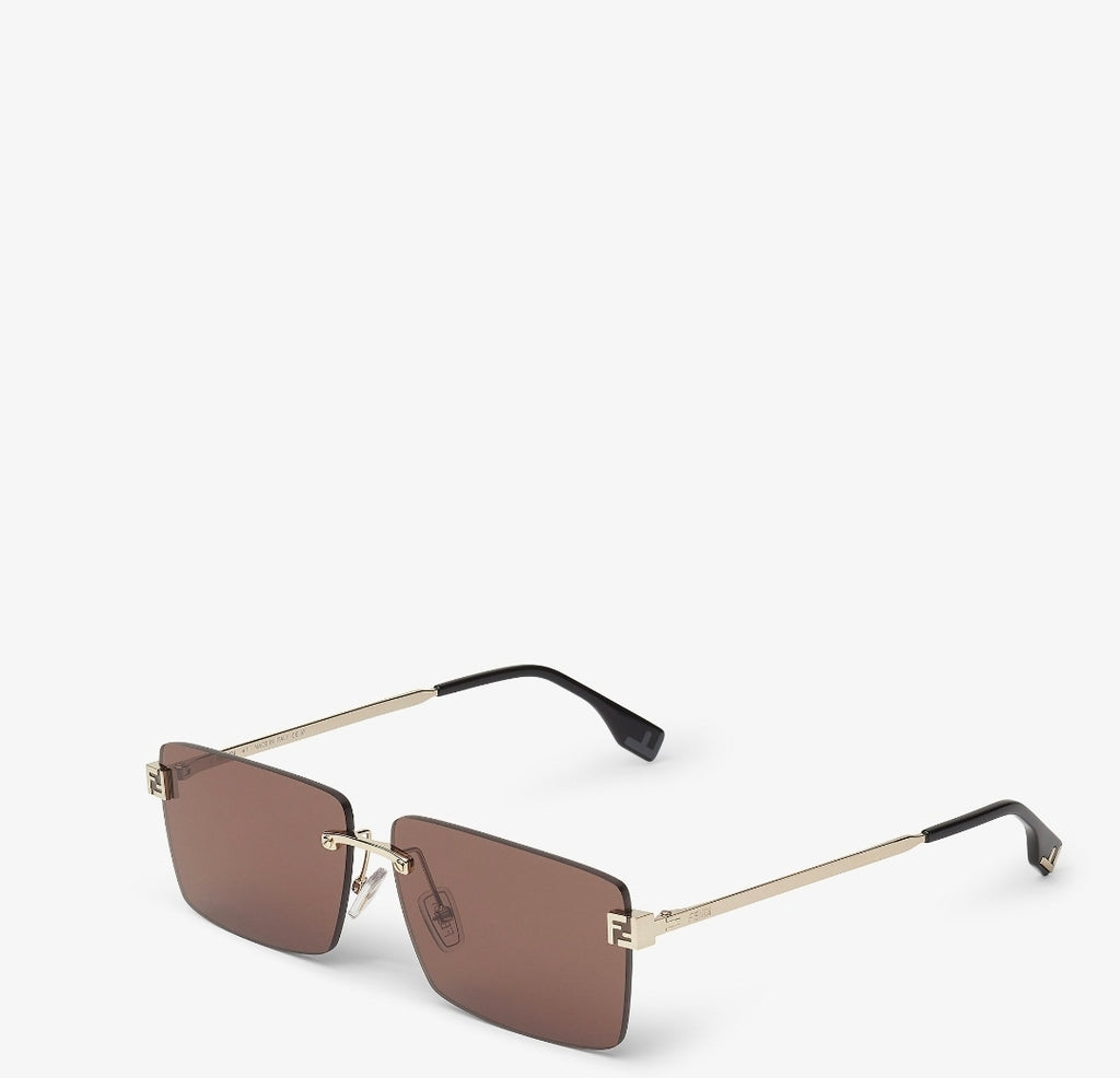 Sky Rimless Rectangle Sunglasses