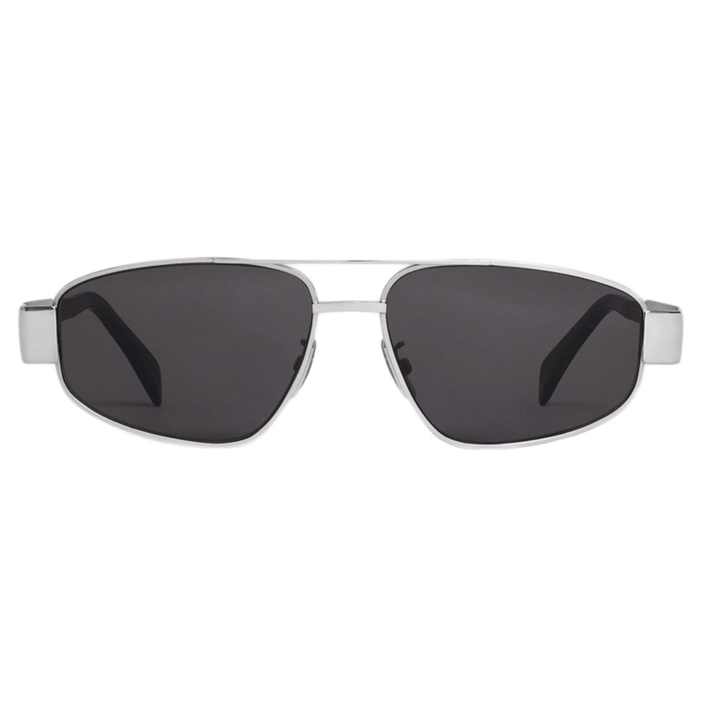 Triomphe Metal 03 Sunglasses in Metal - Silver Smoke