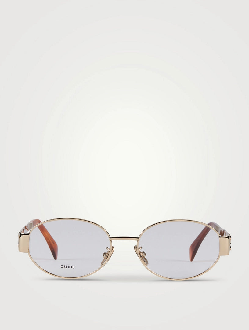 Lunettes de soleil Triomphe à monture métallique ovale