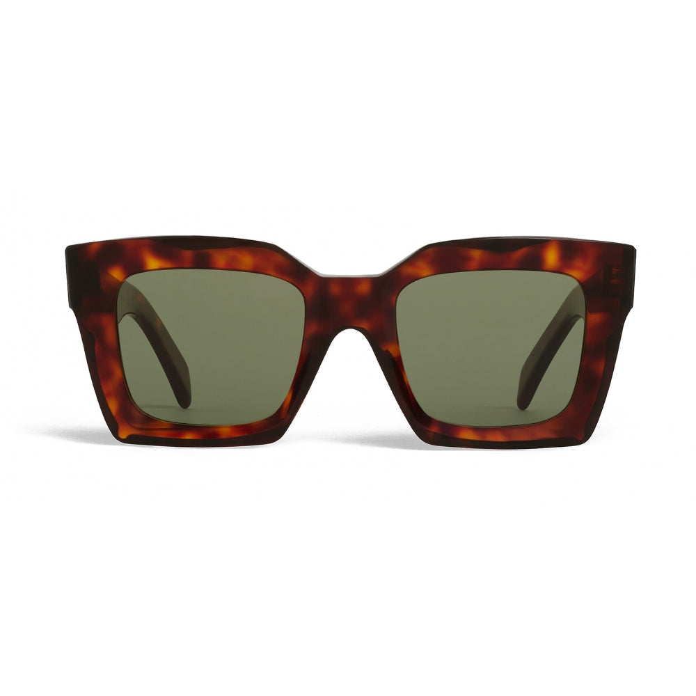Céline - Square Sunglasses in Acetate - Red Havana